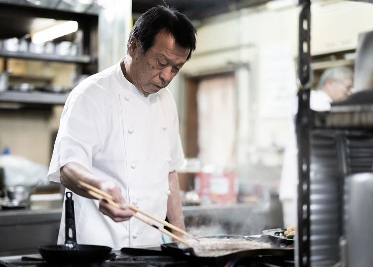 ▲Chef Takashi Ezaki, who prepared the meal for us