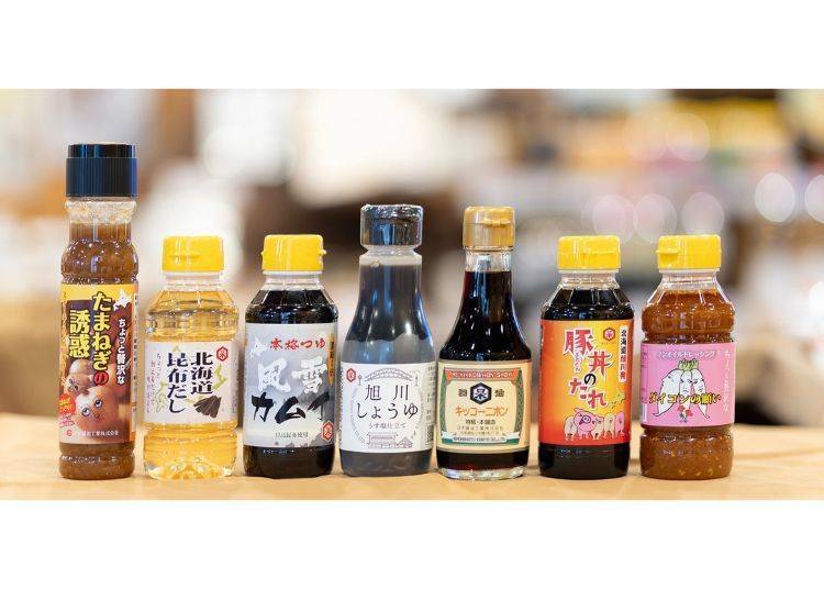 ▲The third bottle from the right is "Kikko Nihon Tokkyu." A rich variety of creative products fills the shelves.