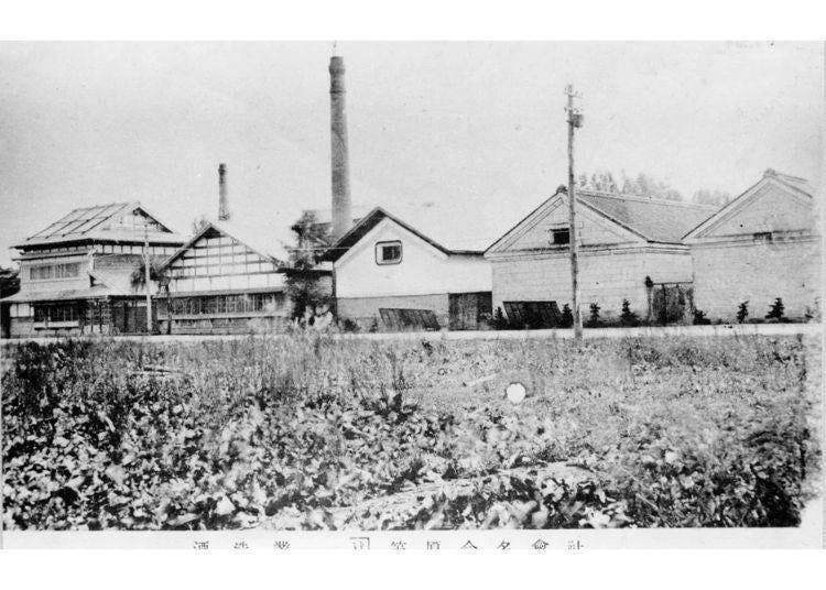 ▲The original brewery building in the Meiji era (Photo courtesy of Asahikawa Central Library)