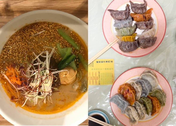 (Photo: Autor) Left: T’s Tantan - Right: Senjou Vegan Gyoza