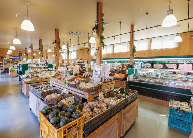 ▲Fresh Tokachi vegetables line up with each season