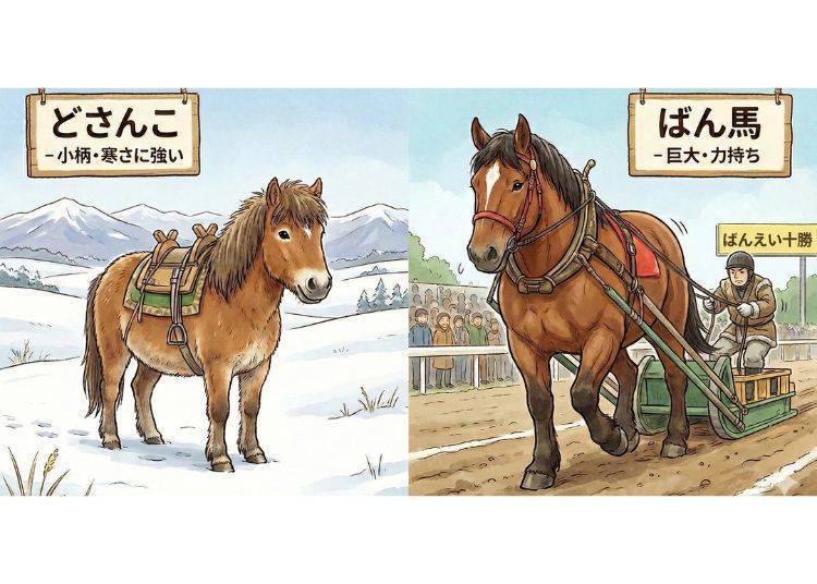 ▲Banei Horse Racing features enormous draft horses whose breeds were originally imported from overseas