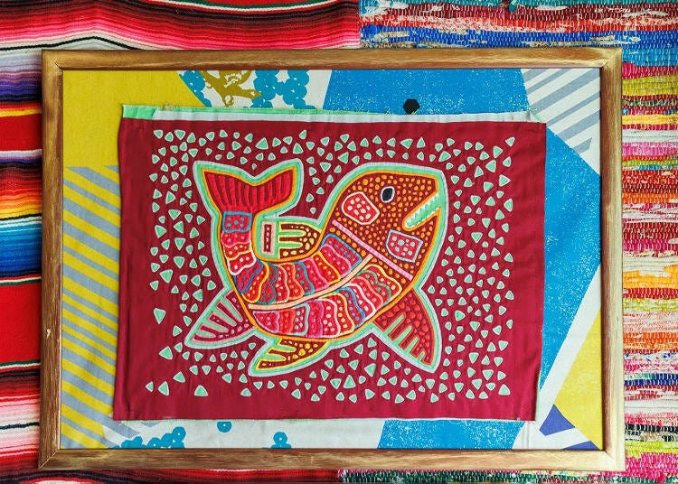 ▲A labor of love that M. created when first starting out with mola embroidery