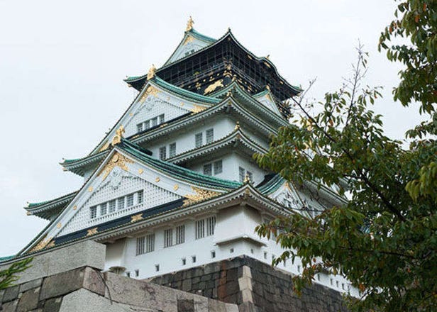 连石墙与护城河都气势雄伟！与导览人员一同参观日本三大名城「大阪城」！