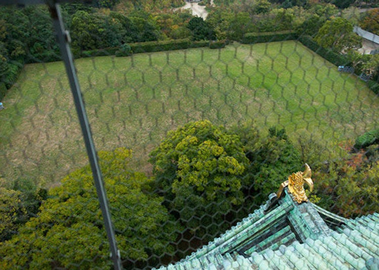 ▲The Water Distribution Pond where the Osaka Castle of Hideyoshi was found
