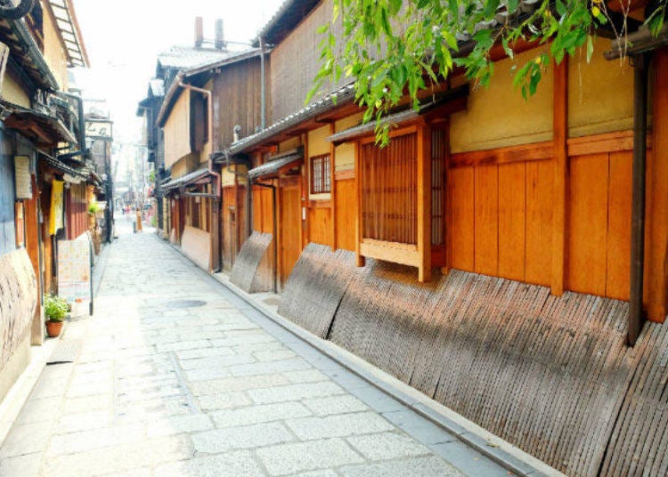 ▲Don’t forget to enjoy the beautiful cityscape of Gion