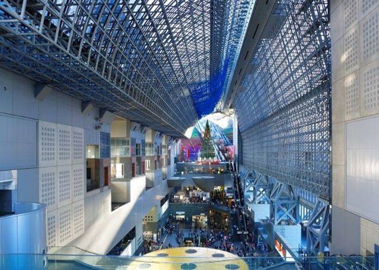 Inside the Kyoto Station Building