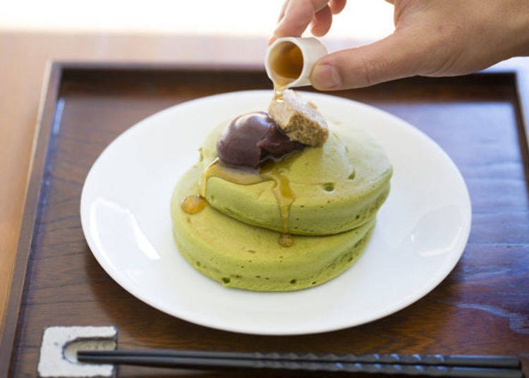 ▲Matcha Pancake 930 yen (tax included)