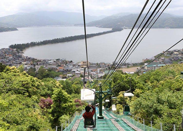 ▲I descended the mountain by lift once again. The final attraction of today's Amanohashidate excursion is the sound of the birds.