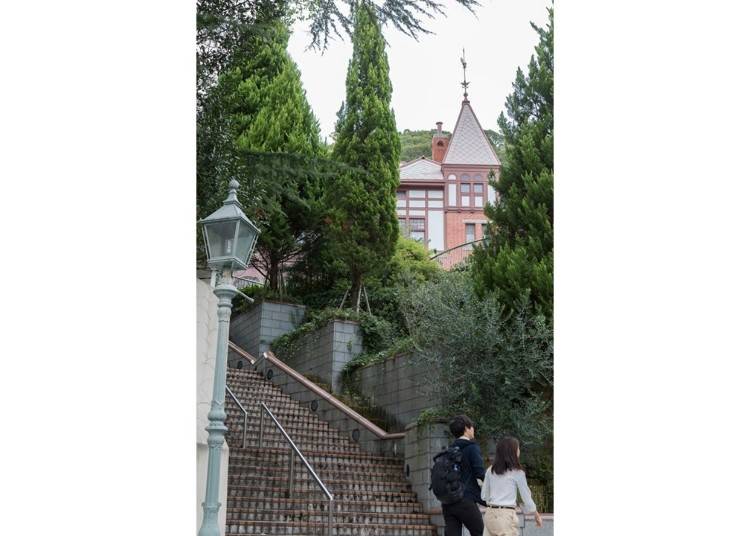▲기타노쵸 광장’으로 이어지는 계단