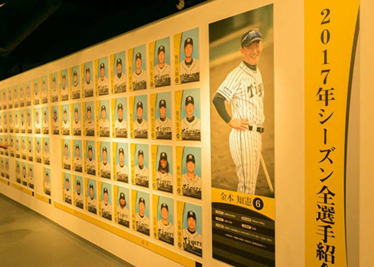 ▲ Here there are photos of all the current Hanshin Tigers (active in 2017)