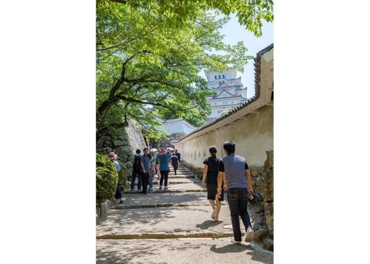 ▲히메지성의 입구