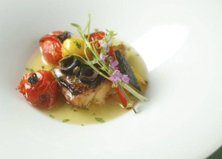 ▲The olive oil and garlic brought out the sweetness of the black rockfish.
