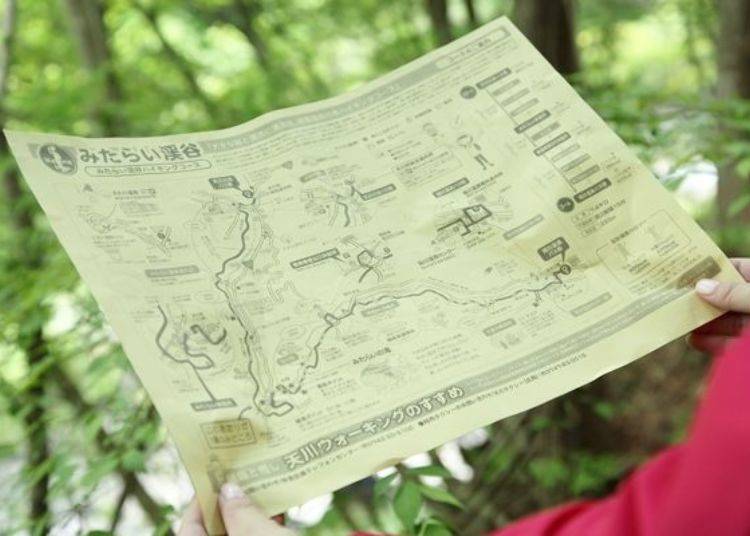 ▲Make sure to check the course with the map you got at the information center