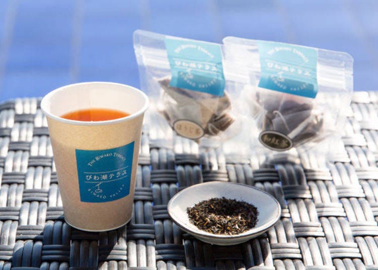 ▲近江和紅茶（500日圓，含稅）。也有提供適合作為伴手禮的茶包組合（3包入390日圓，含稅）