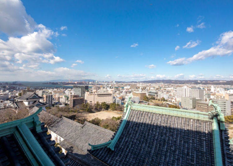 ▲View from the castle tower