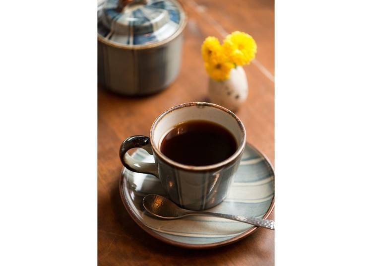 ▲特调咖啡 可以选择深烘培或是中烘培 各420日元(含税价)