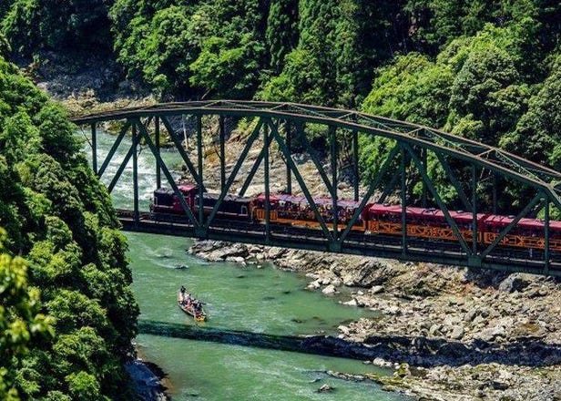 搭乘京都・嵯峨野Torokko觀光列車GO！穿駛新綠盎然的隧道絕佳景色trip