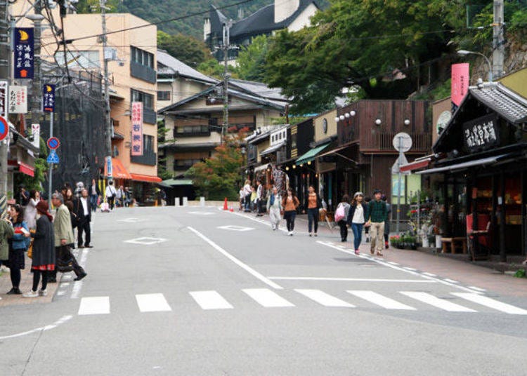 ▲ Taiko-dori is the name of the main street in the hot spring town