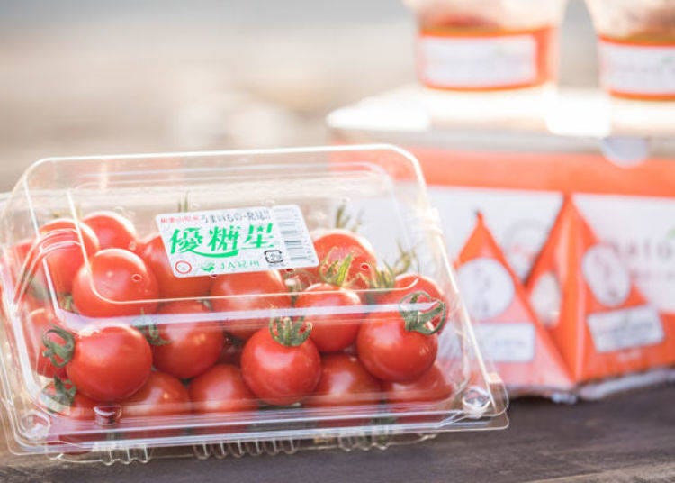 ▲ A 300-gram pack of Yutosei JA Kishu original mini-tomatoes costs 500 yen (including tax)