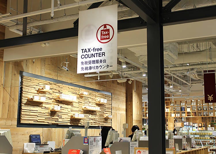 The shop’s tax-free counter