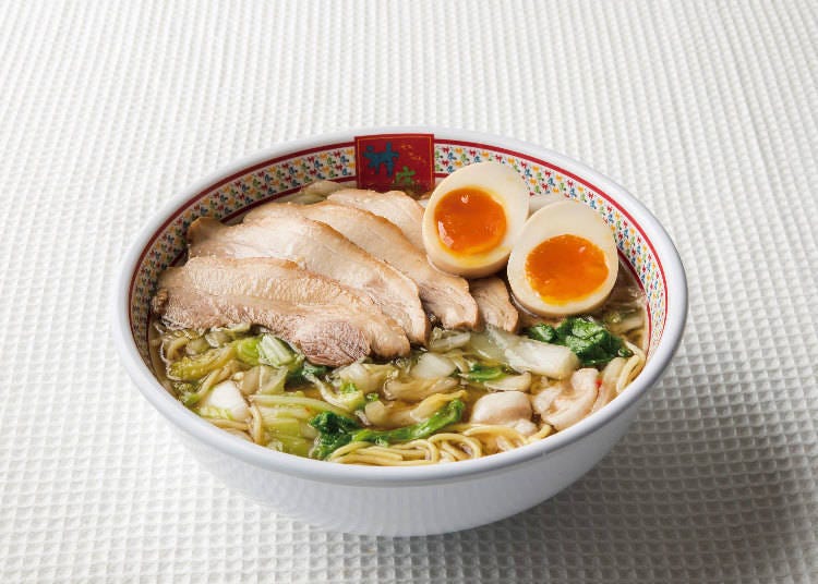 Most popular bowl: Boiled Egg Ramen (810 yen, tax included)