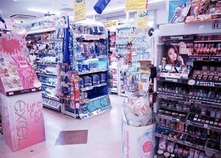 At the cosmetics and beauty products’ section on the third floor, you can find a huge variety of beauty-related items, from make-up products to skin and hair goods.