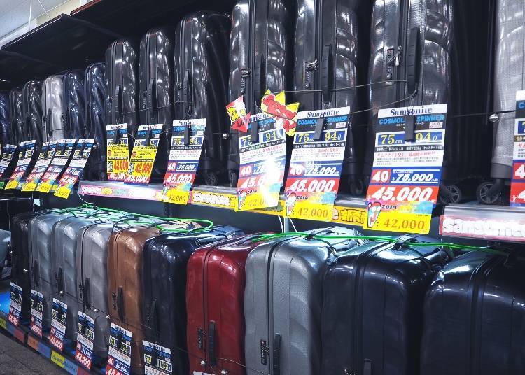 “Samsonite Suitcases” (prices vary by season and availability) are sought-after for being not only durable and highly functional, but stylish as well
