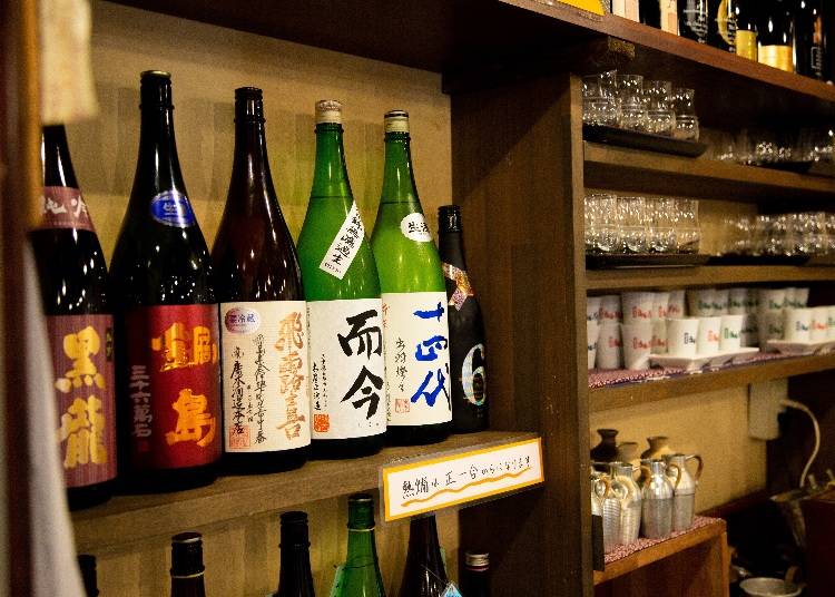 外国人旅行客に人気の日本酒も多数揃っています