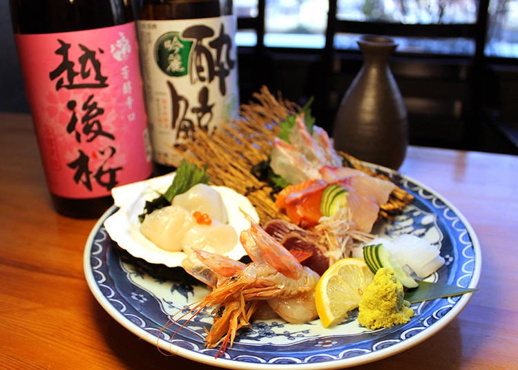 新鮮な海鮮のお造りや天ぷらなどの一品料理もオススメ！