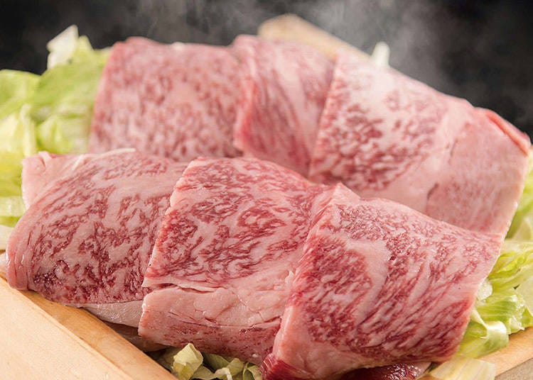 Kuroke Wagyu Atsugiri Mizukemuri-mushi (Steamed Japanese black) 100 grams (2,600 yen, tax included)/ photo by:Dynamic Kitchen & Bar -SUN-