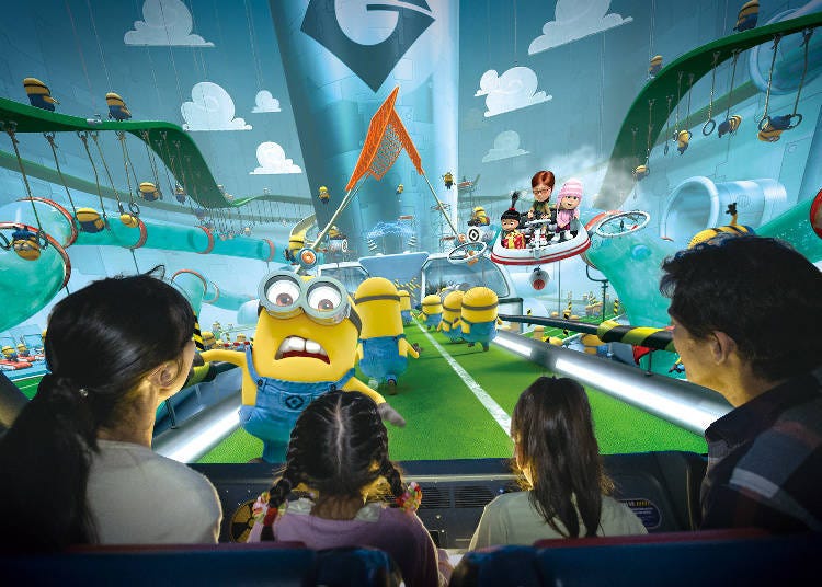 Despicable Me Minion Mayhem Ride. Image provided by: Universal Studios Japan
