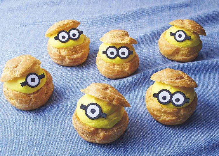 Minion cream puffs, 580 yen (tax included) Image provided by Universal Studios Japan