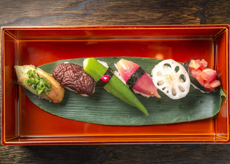 5.伝統の漬物が手軽に味わえる、漬物寿司