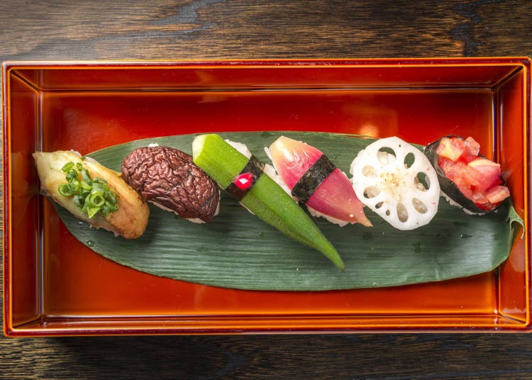 5. 可以輕鬆享用到傳統醃漬物的漬物壽司