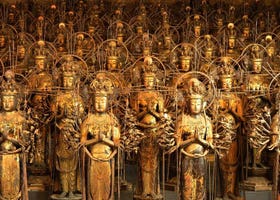 Inside Kyoto's Spectacular Sanjusangen-do Temple with 1,000 Gold Statues