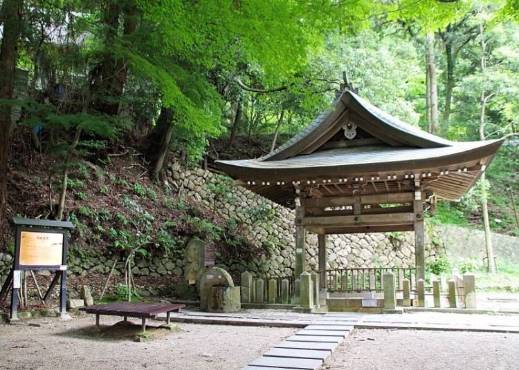 The photo above shows the carbonated spring. Arima’s specialty products such as “tansan senbei” (carbonated rice crackers) and Arima cider are made with the spring’s carbonated water.