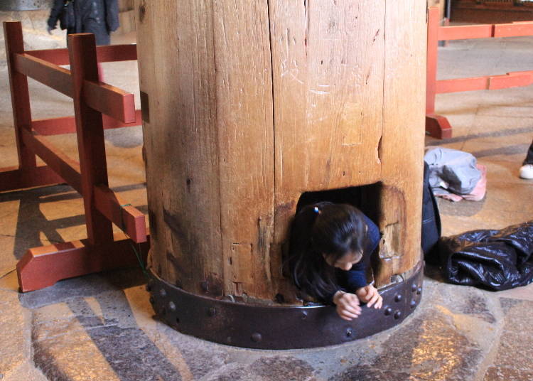 Try Passing Through the Hole in the Pillar!