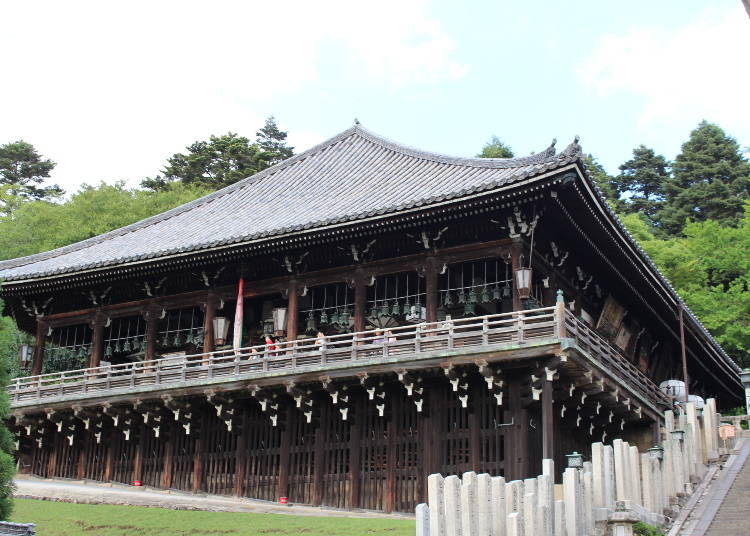 Nigatsu-do Hall, famous for its "water-drawing ceremony" that is a symbol of spring in Nara