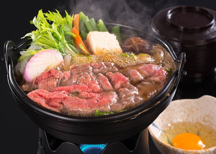 Maruyoshi nabe, with Matsusaka beef that melts in the mouth