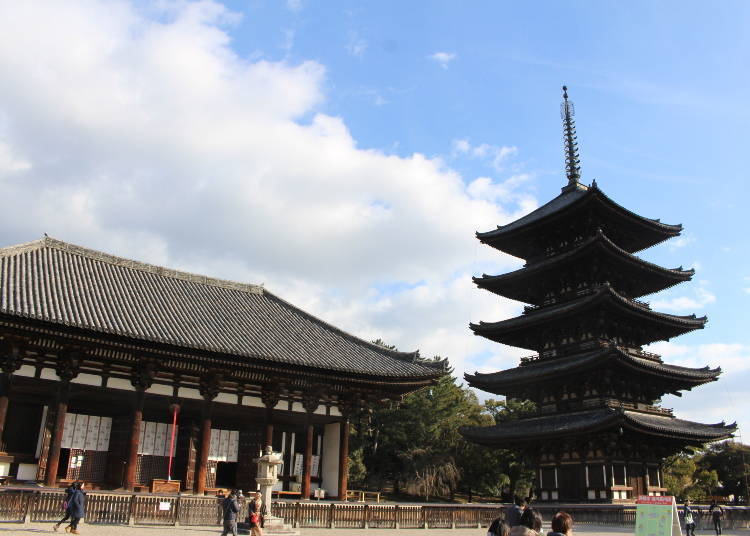 Tokon-do Hall and the Five-Storied Pagoda