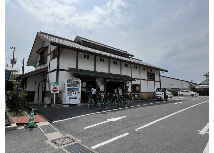 ▲明日香腳踏車出租店(明日香レンタサイクル)/飛鳥站前營業所外觀
