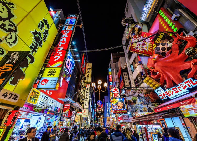 오사카는 일본을 대표하는 네온거리!
