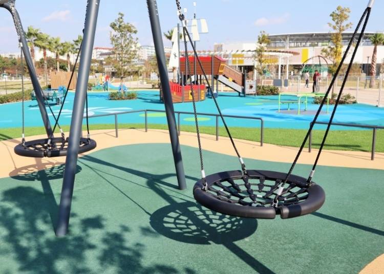 大家都能免費玩樂休息的「Garden  Area」