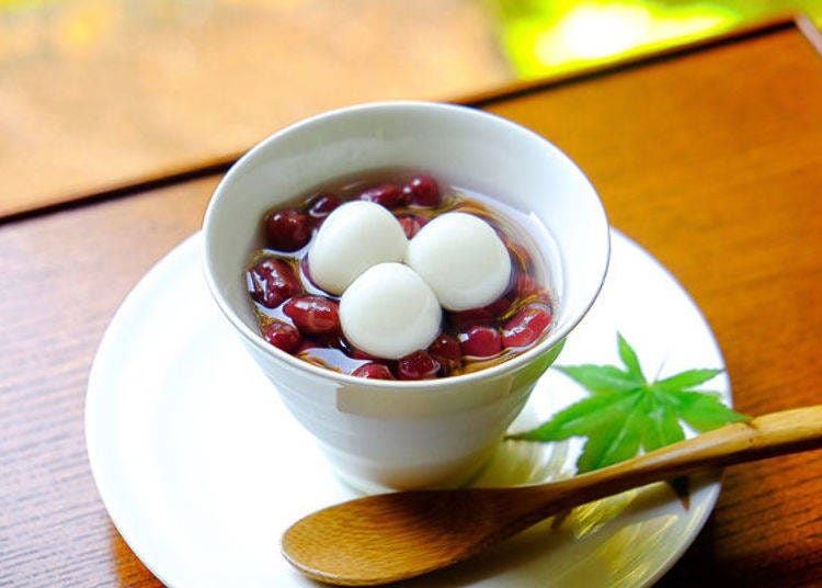 ▲ The azuki beans of the Dainagon Zenzai (1,150 yen) are not only sweet but look delicious, too.