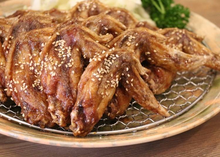 Fried chicken wings (tebasaki kara-age)