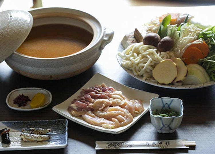 ▲此為「味噌鍋」，使用了自家製味噌所完成的湯頭為決定美味的關鍵因素（照片為2人份）。