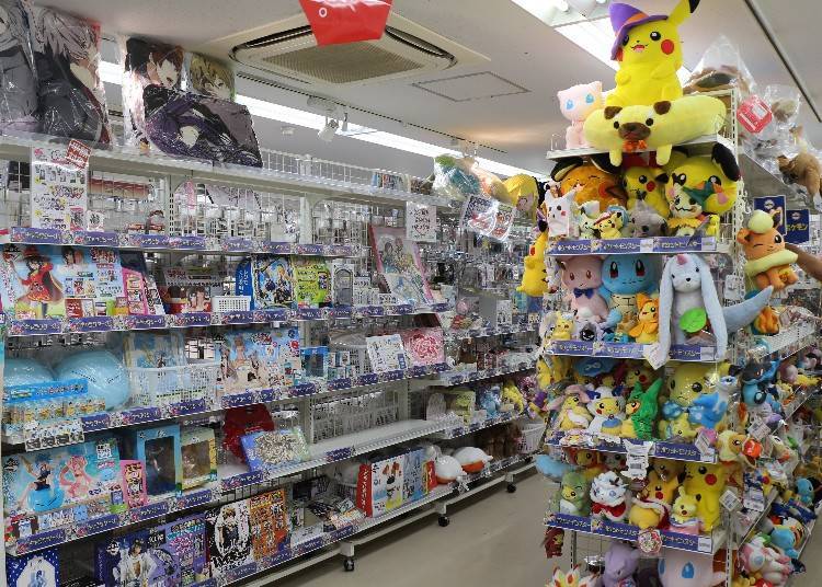 Stuffed animals and character goods on the third floor