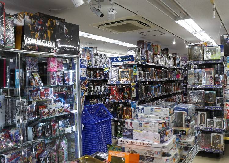A wide array of popular anime figures and models