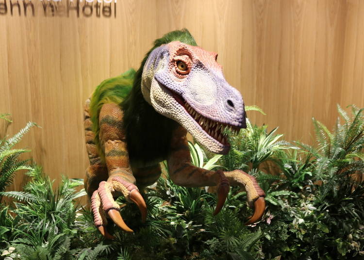 A Robot Dinosaur Helps You Check In At This Osaka Robot Hotel!
